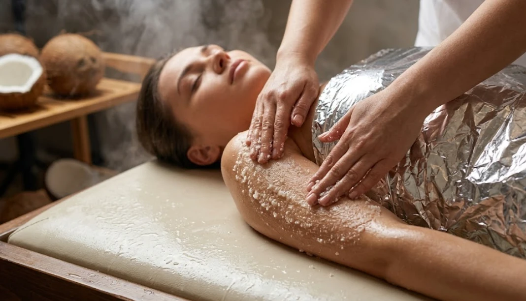 Organic Sea Salt Body Scrub and Skin Polishing Treatment